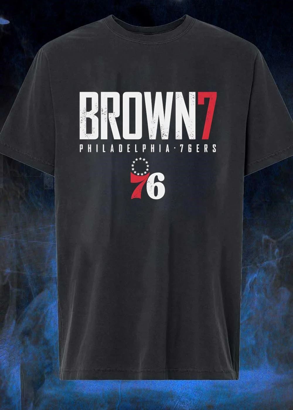 Philadelphia 76ers Fan Apparel Brown 7 shirt