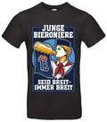 Boy's Bieroniere "Be Wide Always Wide" Fun Parody T-Shirt Unisex S-XXL