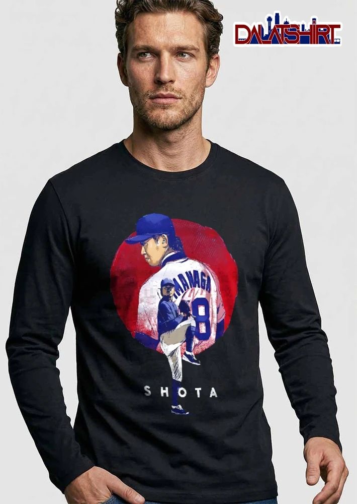 Shota Imanaga Baseball Pitcher Leg Kick Red Circle Graphic shirt