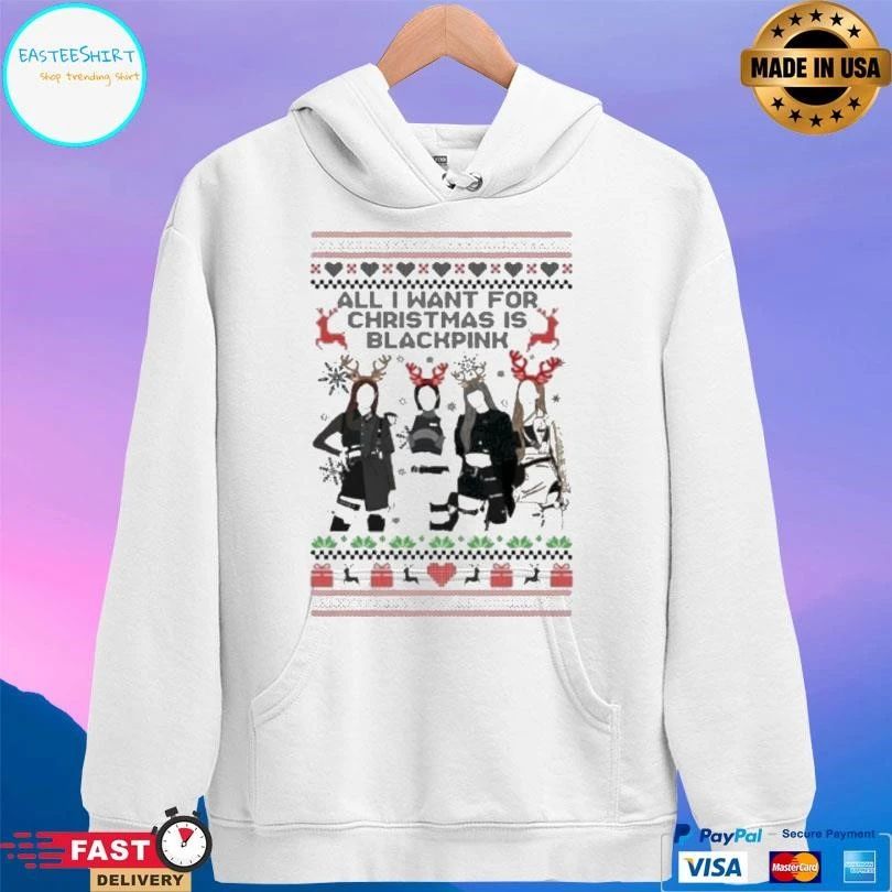 All I Want For Christmas Is Blackpink Ugly Christmas 2025 T-shirts