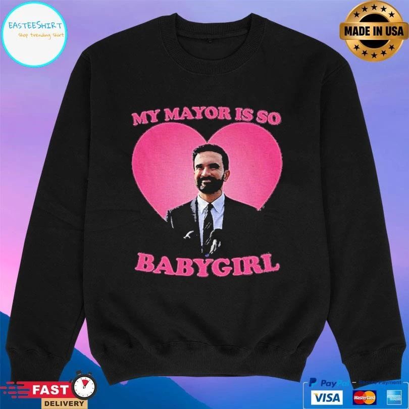 Zohran Mamdani My Mayor Is So Babygirl Pink Heart T-shirts