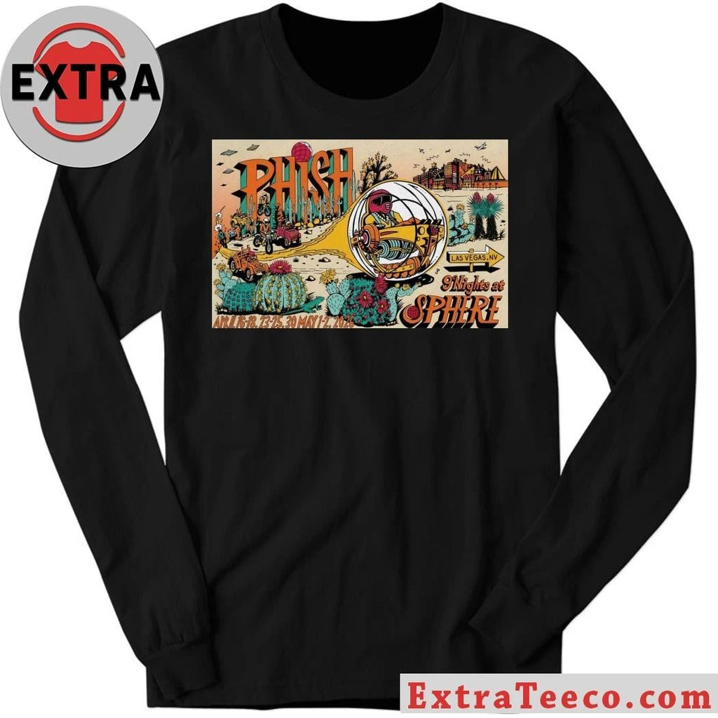 Phish At Sphere April May 2026 Las Vegas Concert Poster Shirt
