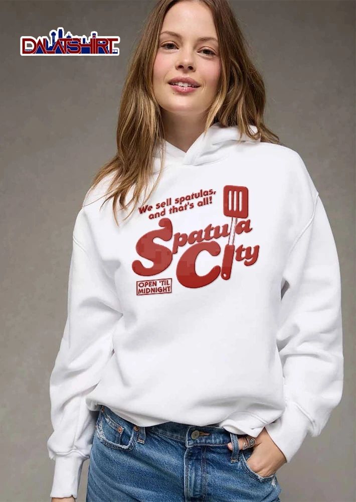 Spatula City We Sell Spatulas And Thats All Open Til Midnight Red Kitchen Utensil Icon shirt