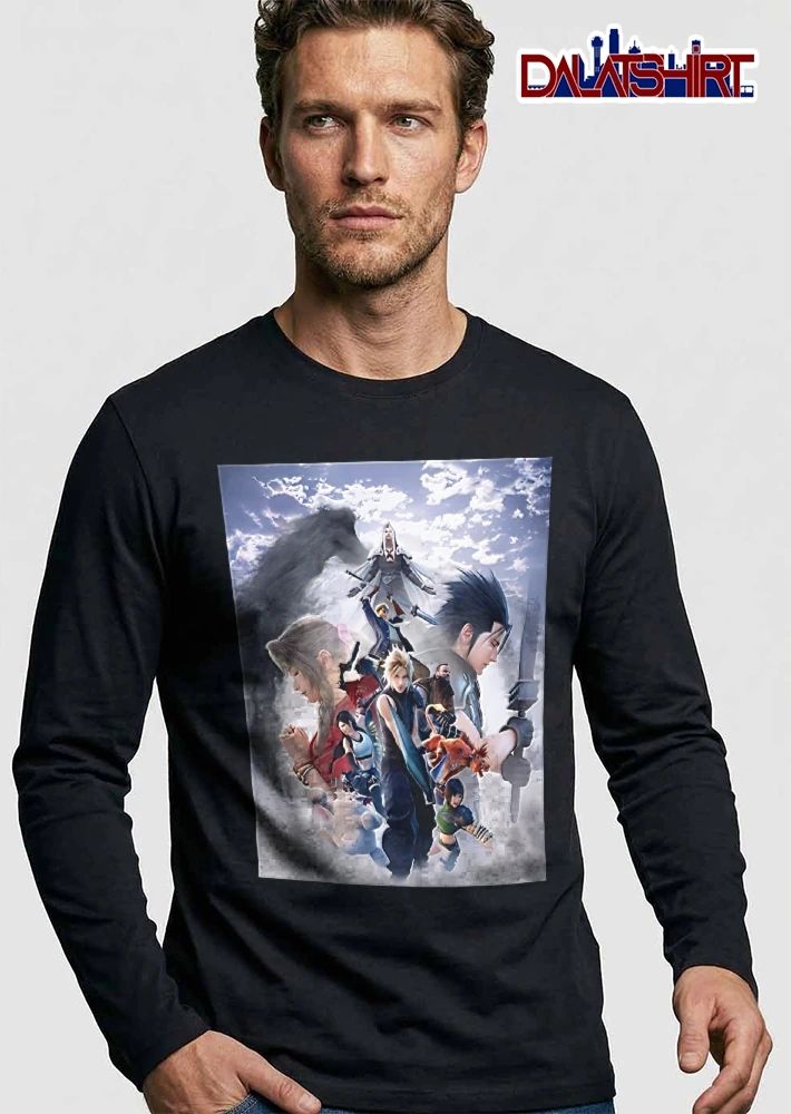 Final Fantasy Characters Cloud Aerith Zack Sephiroth Sky Montage shirt