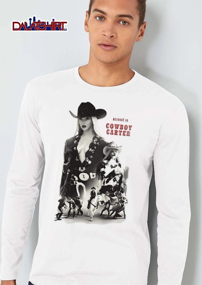 Beyonce Is Cowboy Carter Bootleg Western Movie Poster White Horse Dancers shirt