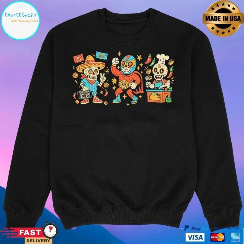 Los Tres Amigos Purp Pari T-shirts