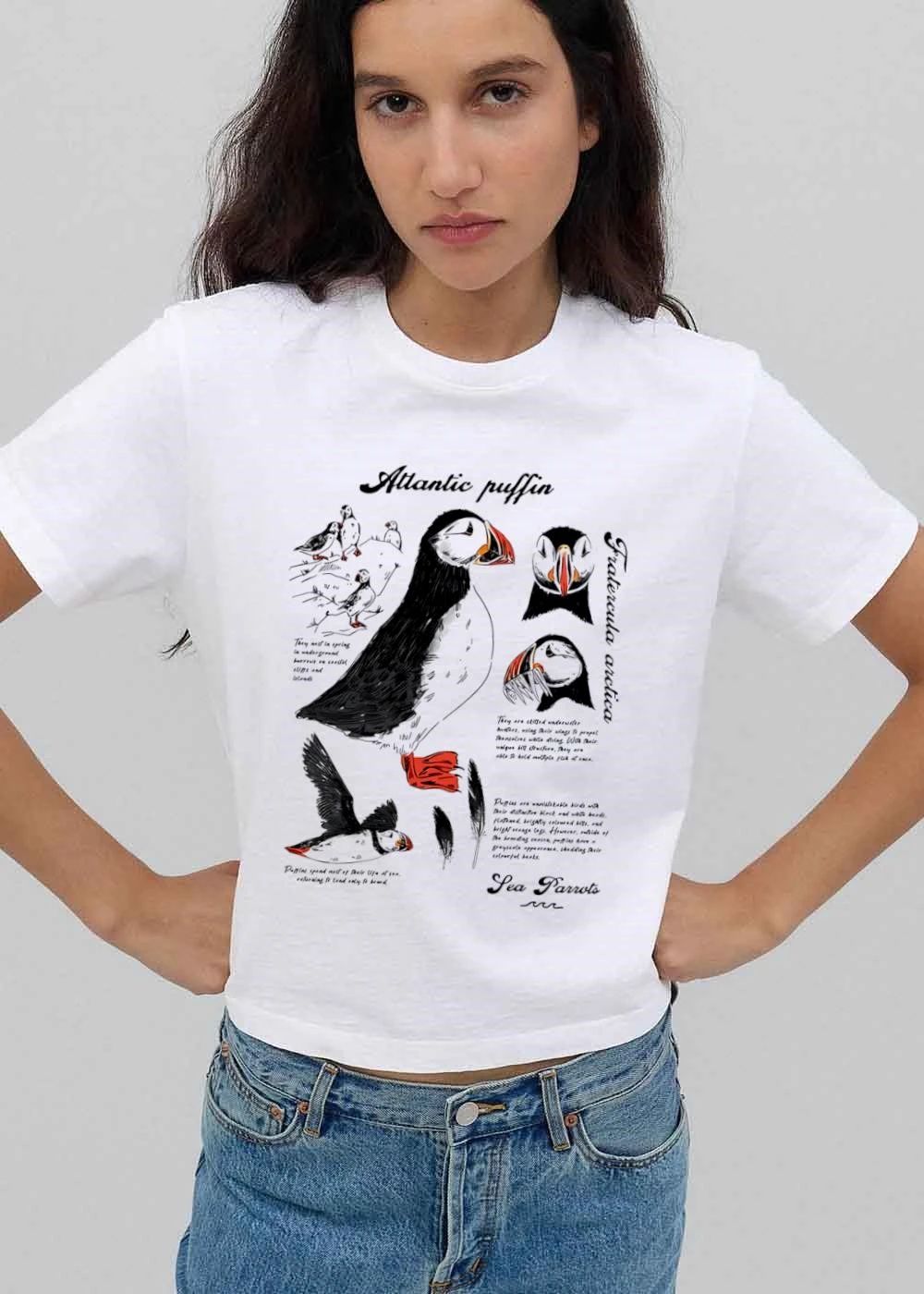 Atlantic Puffin Fratercula Arctica Sea Parrots Educational Bird shirt