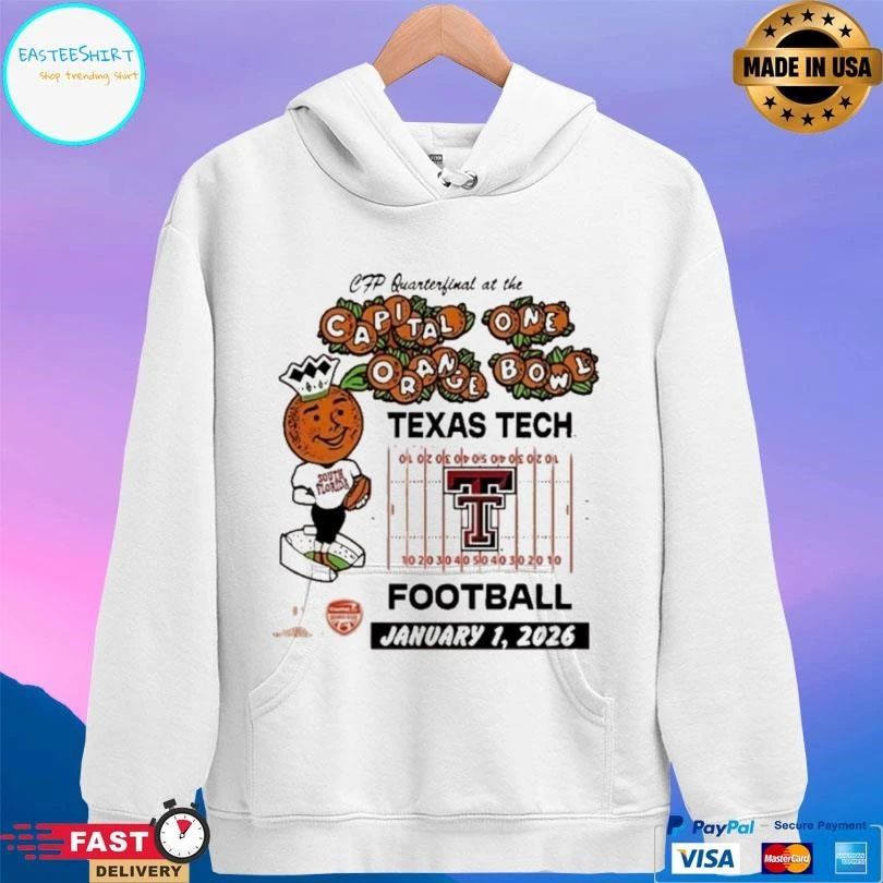 Texas Tech Red Raiders 2025 Orange Bowl Mascot Christmas T-shirts