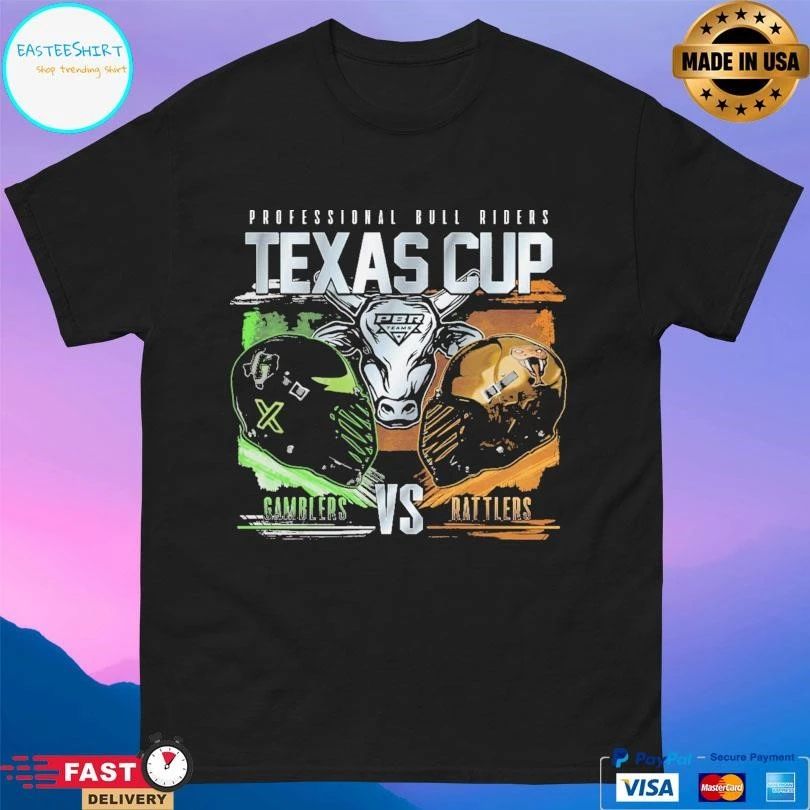 Professional Bull Riders Texas Cup Rivalry Gamblers Vs Rattlers T-shirts
