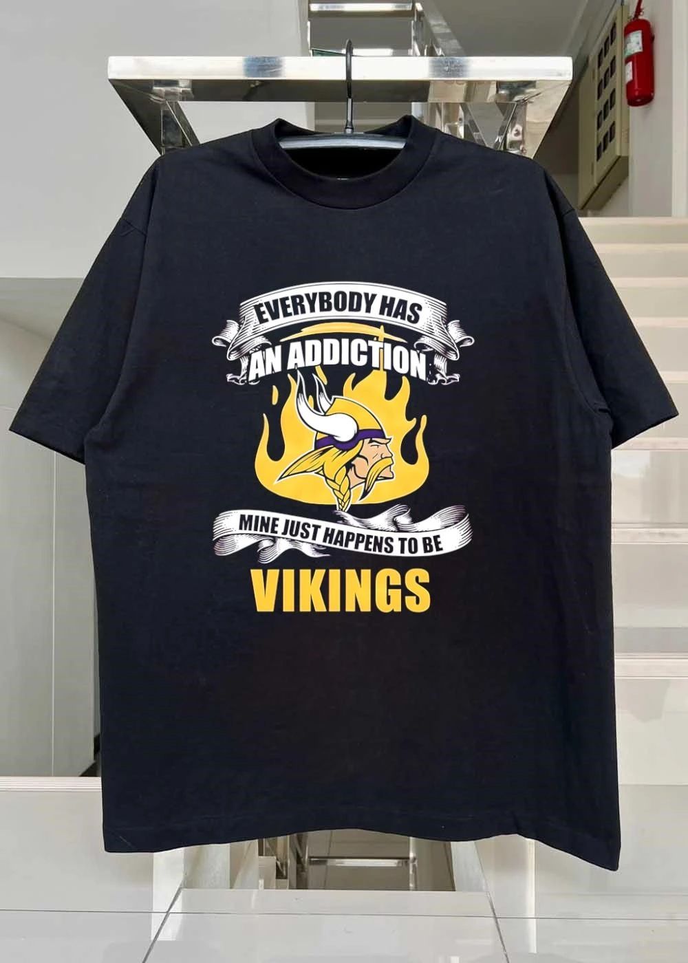 Minnesota Vikings Fan Apparel Everybody Has An Addiction Mine Just Happens To Be Vikings T-Shirt
