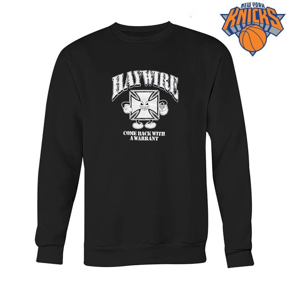 Haywire come back with a warrant maltese cross mascot with gun shirt
