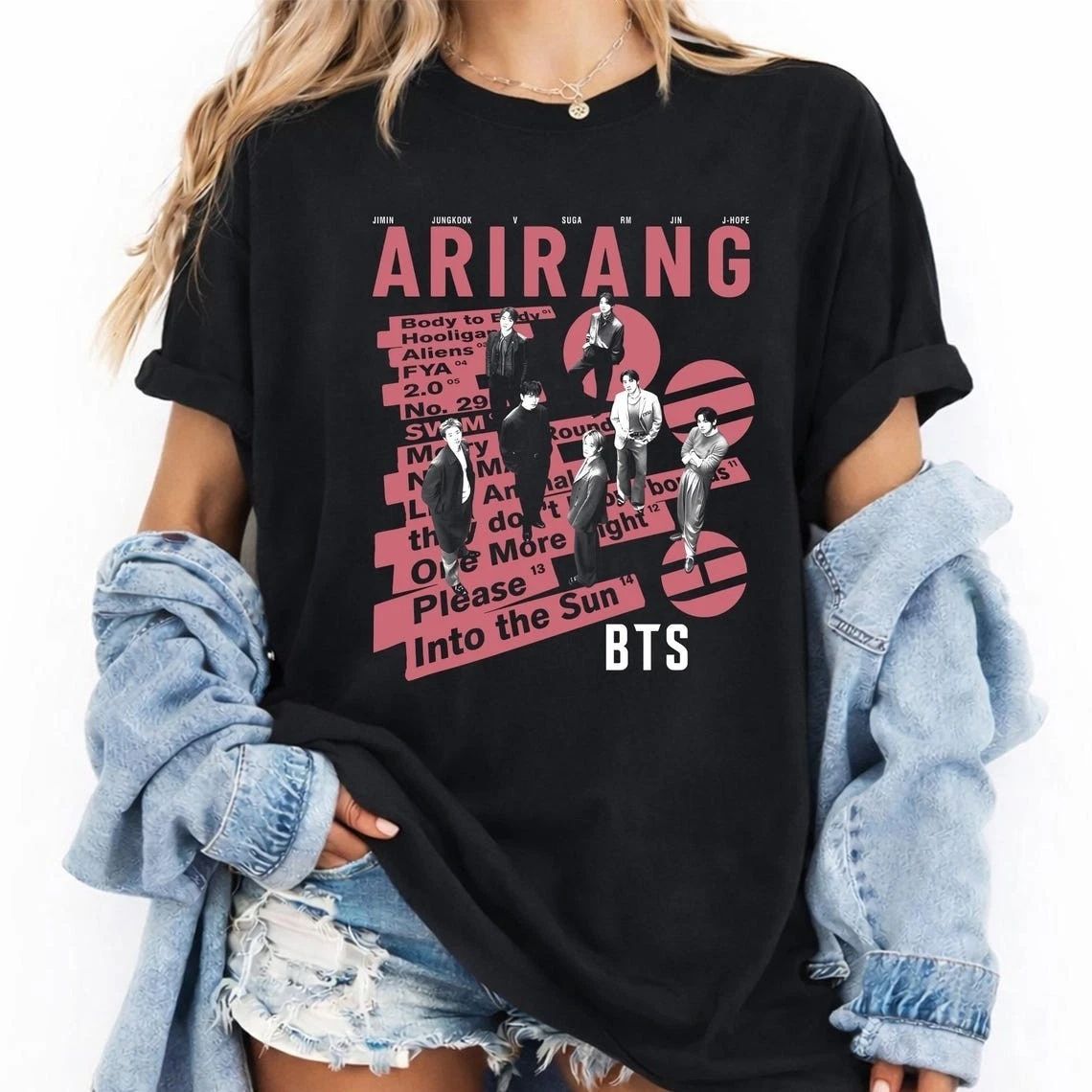 BTS Arirang World Tour Shirt, Bangtan 2026 Concert Tee, Merch Gift for Kpop Fan