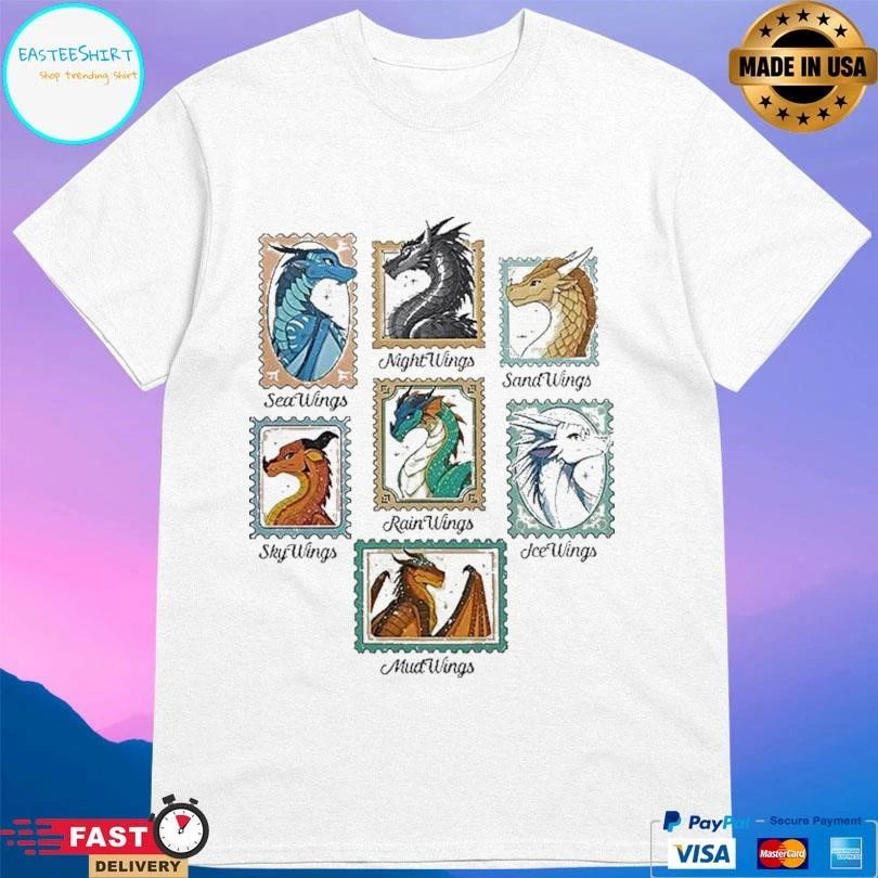 Wings Of Fire Dragons Stamp Dragon Lover T-shirts