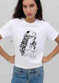 Cs Tattoo Chicana Woman Wearing Military Tactical Helmet Line Art shirt