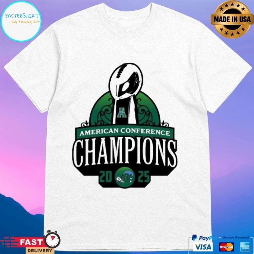 Tulane Green Wave 2025 American Conference Champions New Logo T-shirts
