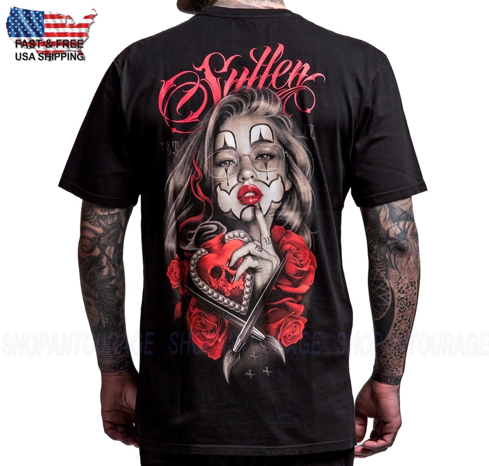 Sullen Art Collective Secrets Premium Fit SCM7551 T-Shirt Per Uomo