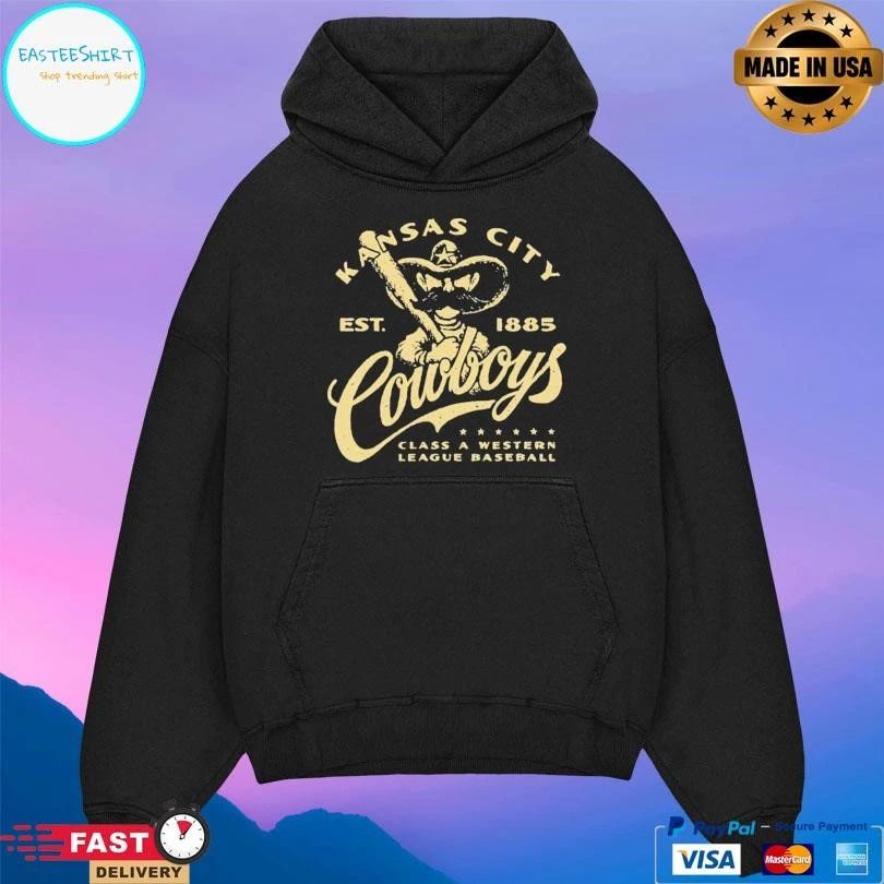 Kansas City Cowboys Est 1885 Class A Western League Baseball T-shirts