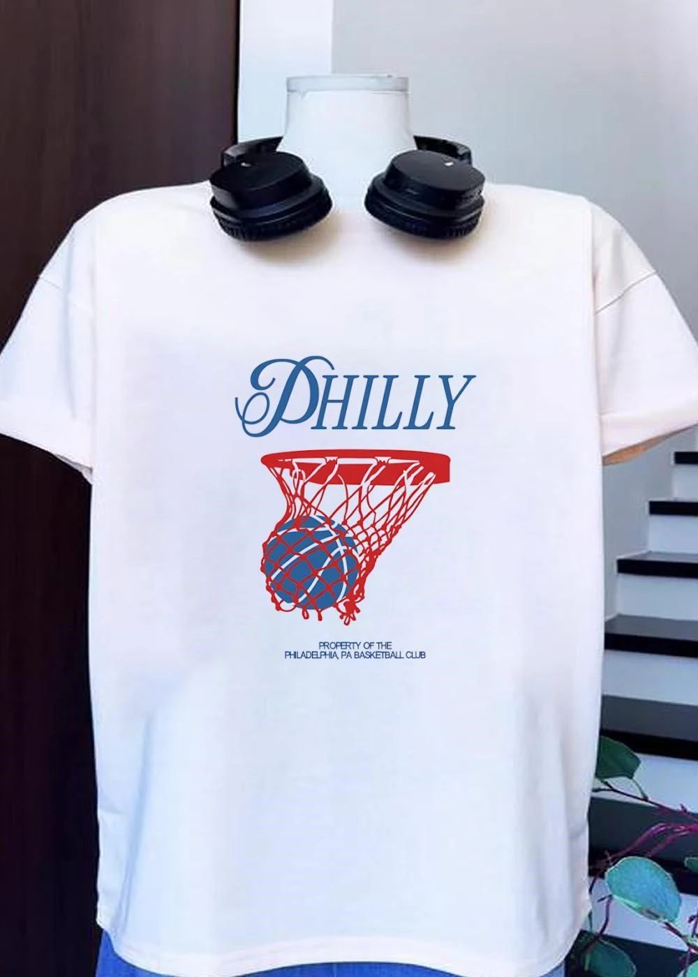 Property of the Philadelphia PA Basketball Club, Philly Basketball Swish shirt