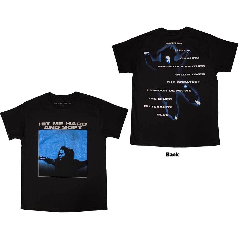 Billie Eilish Hit Me Hard And Soft Tracklist T-Shirt Black New