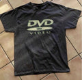 DVD Video Logo Graphic Black Men’s Retro Classic Short Sleeve T-Shirt