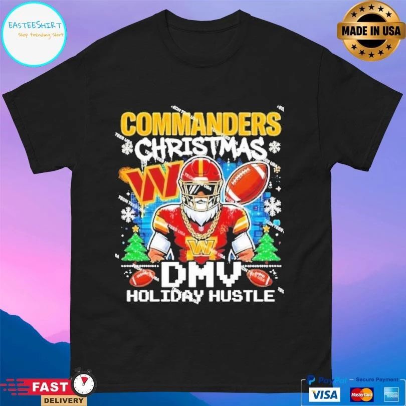 Washington Commanders Christmas Football Dmv Holiday Hustle T-shirts