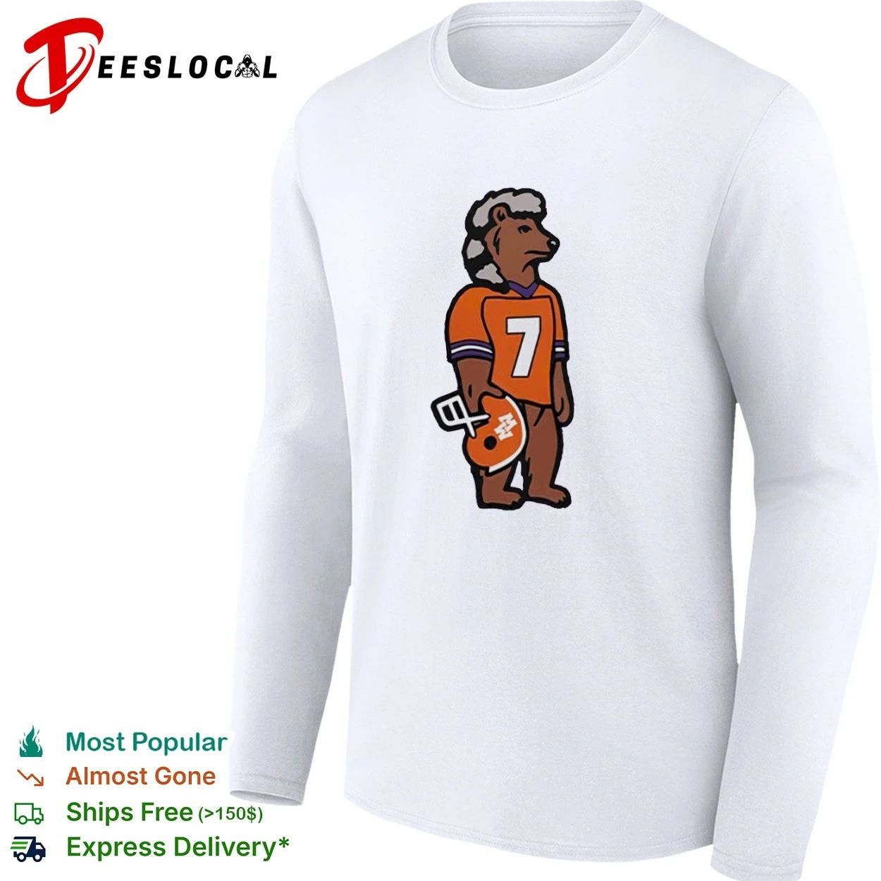 Morgan Wallen Bear 7 Clemson Tigers Country Music T-shirt