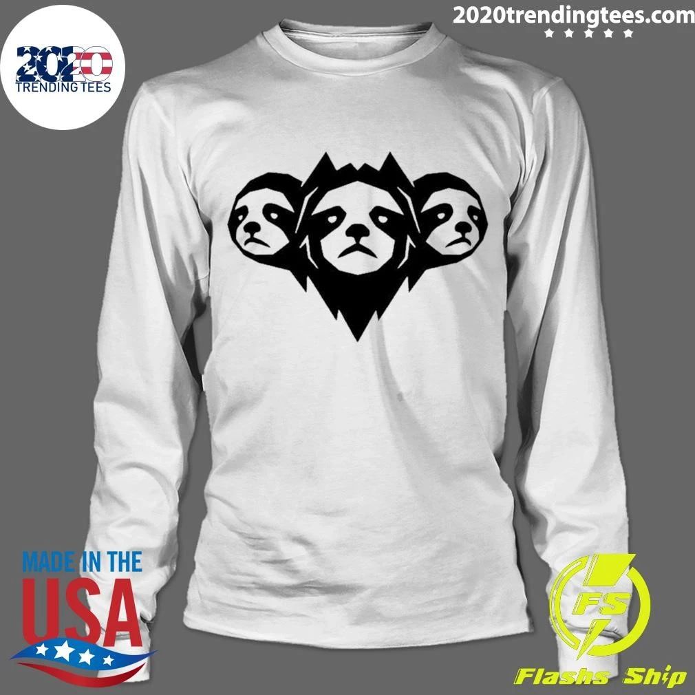 Cyber Sloth Geometric Animal Minimalist Shirt