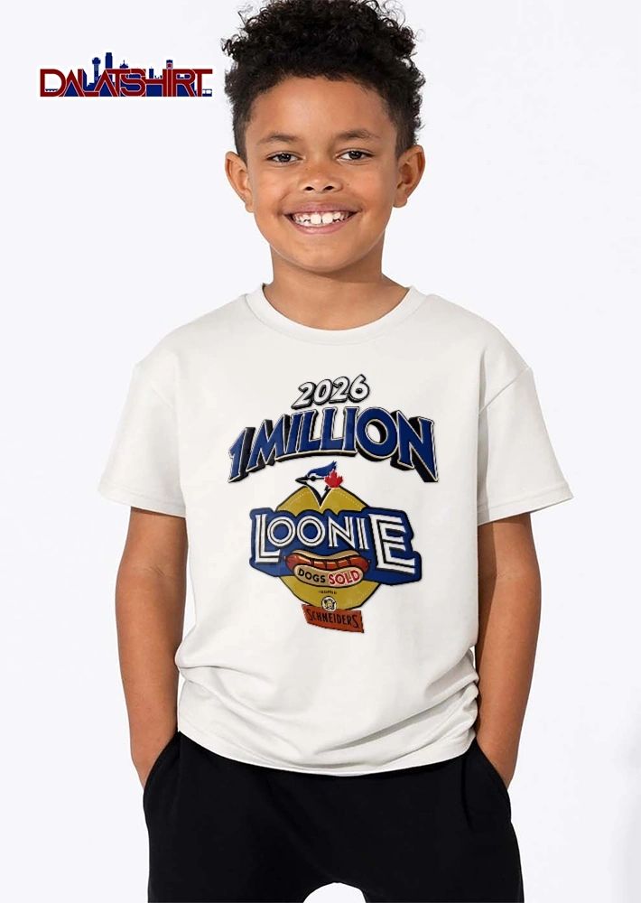 Toronto Blue Jays MLB Schneiders 1 Million Loonie Dogs Sold 2026 Bird Head Maple Leaf Grilled Bun shirt
