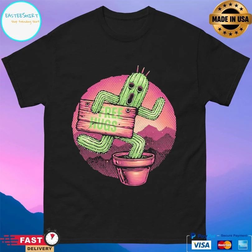 Huggable Cactus Free Hugs T-shirts