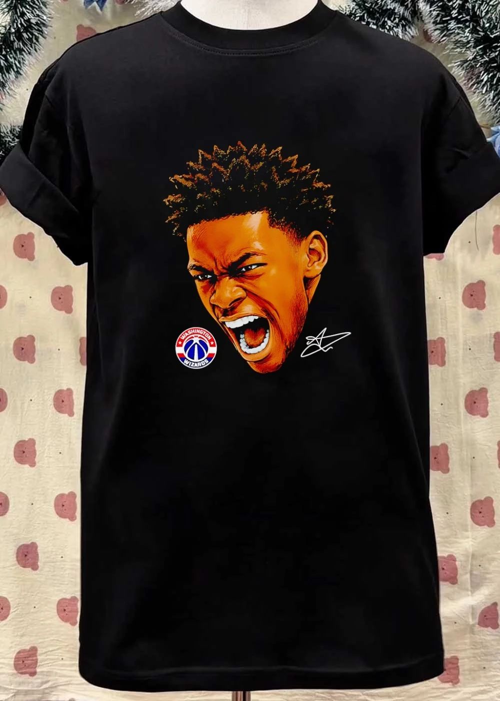 Washington Wizards Basketball Player Screaming Illustration shirt