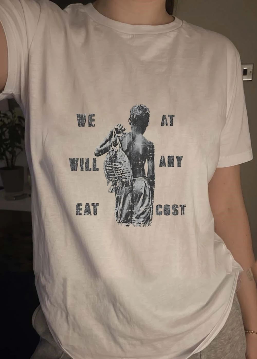 Youth Fishing Life We Will Eat at Any Cost T-Shirt