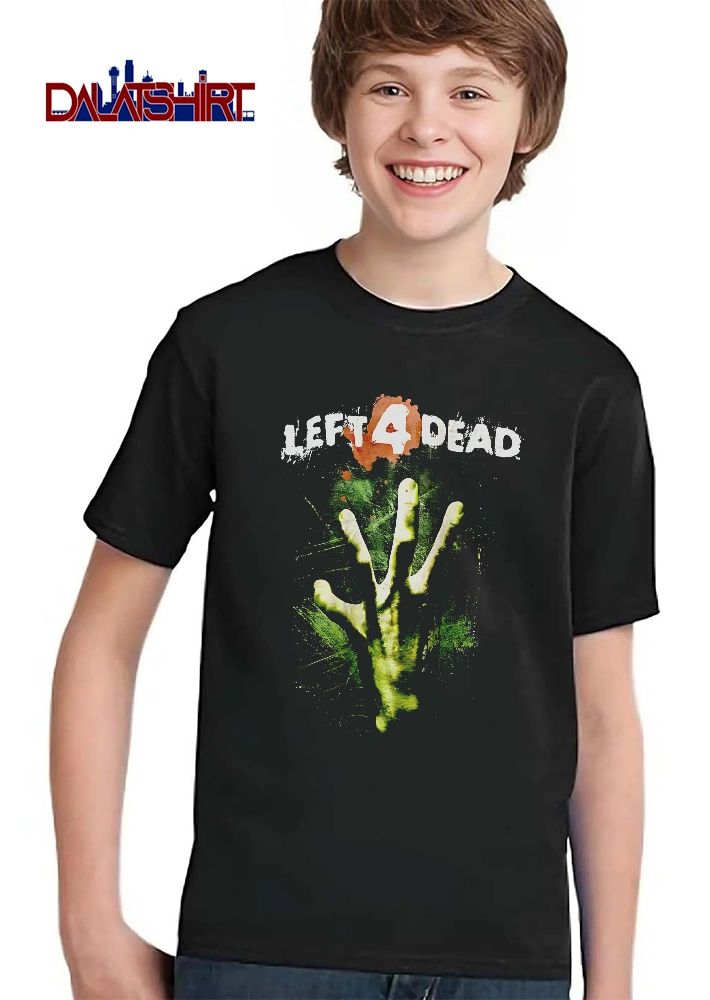Left For Dead Green Decayed Zombie Hand Four Fingers Distressed shirt