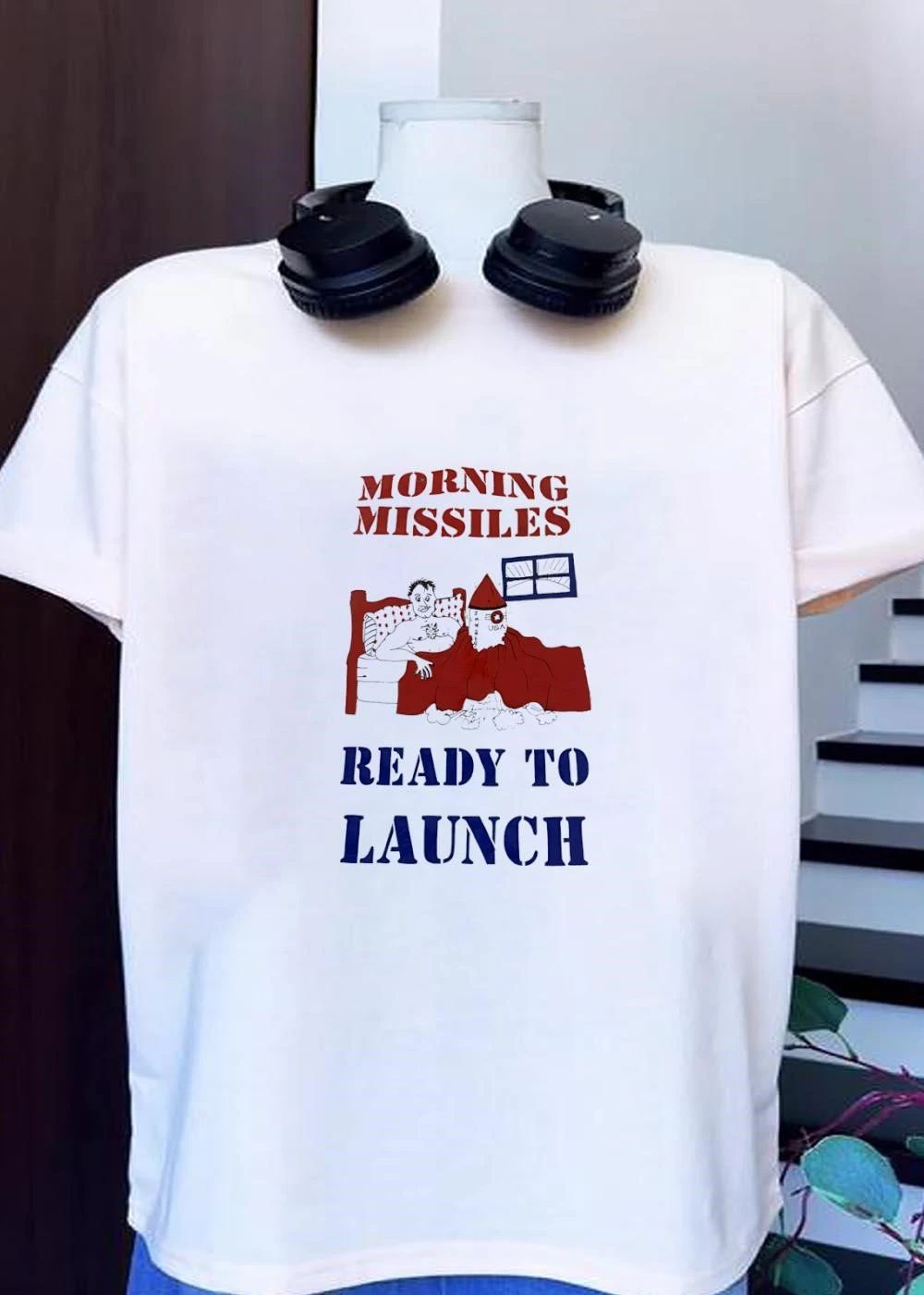 Morning Missiles Ready to Launch USA Graphic shirt