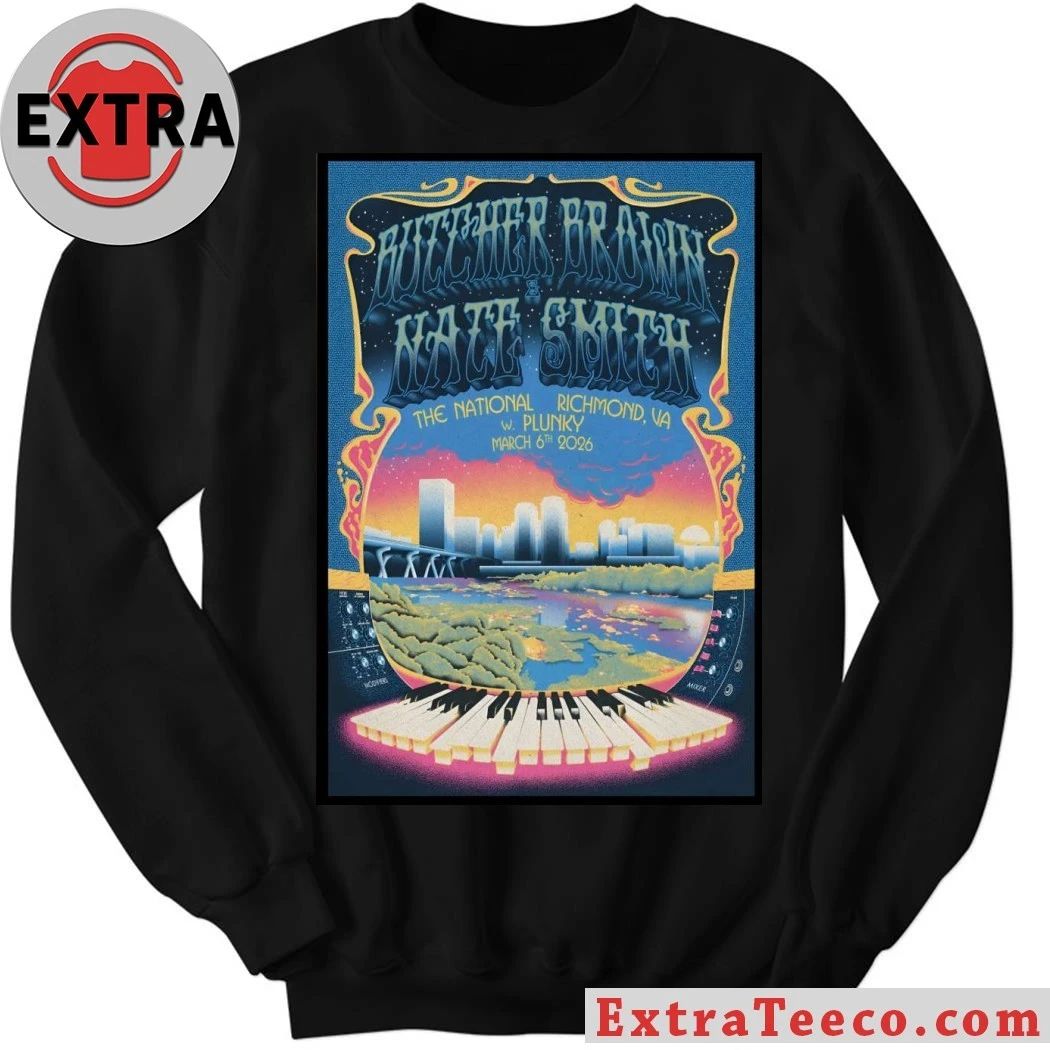 Butcher Brown And Nate Smith The National in Richmond VA Mar 6 2026 Poster T-Shirt