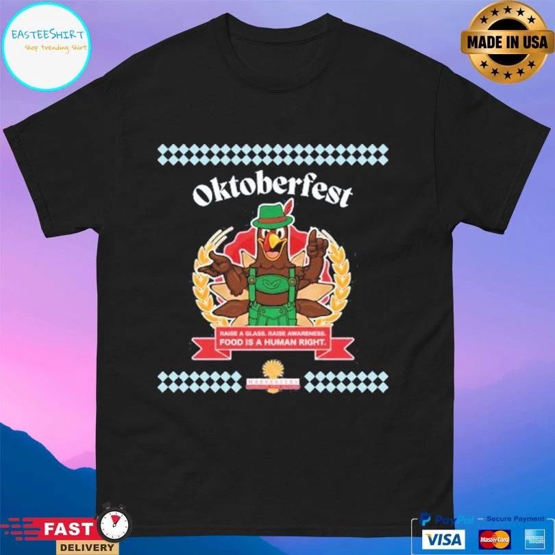 Oktoberfest Raise A Glass Raise Awareness Food Is A Human Right T-shirts