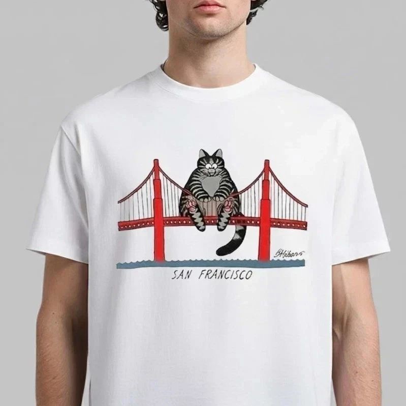 Project Hail Mary Shirt 2026 Golden Gate Cat Graphic Tee