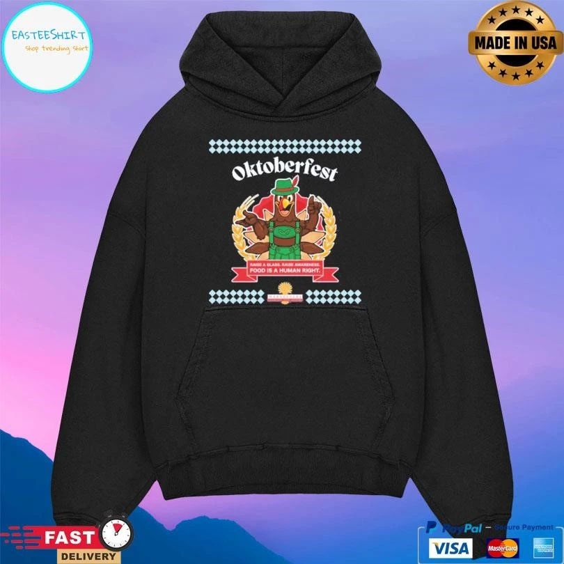 Oktoberfest Raise A Glass Raise Awareness Food Is A Human Right T-shirts