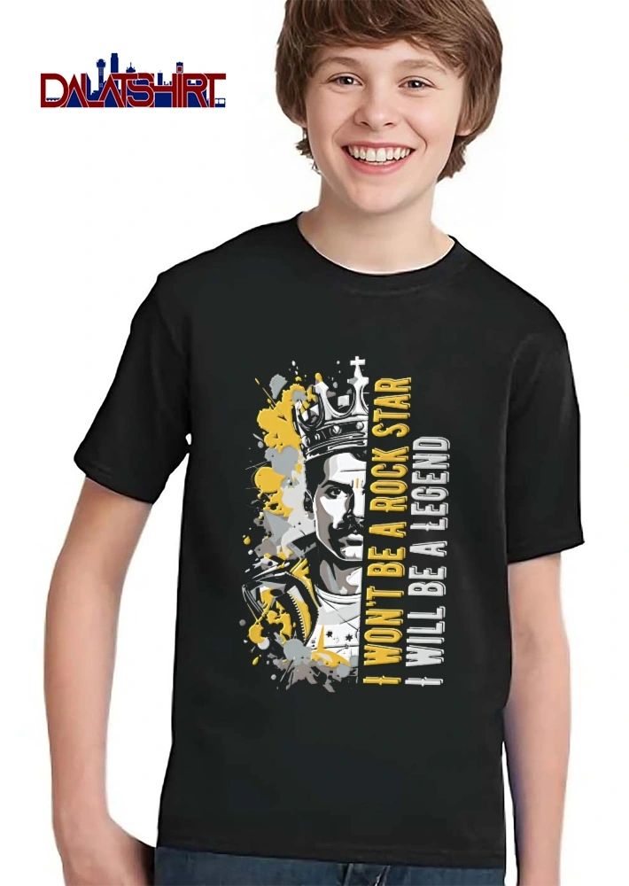 I Wont Be A Rock Star Will Legend Freddie Mercury Crown Yellow Paint Splatter shirt