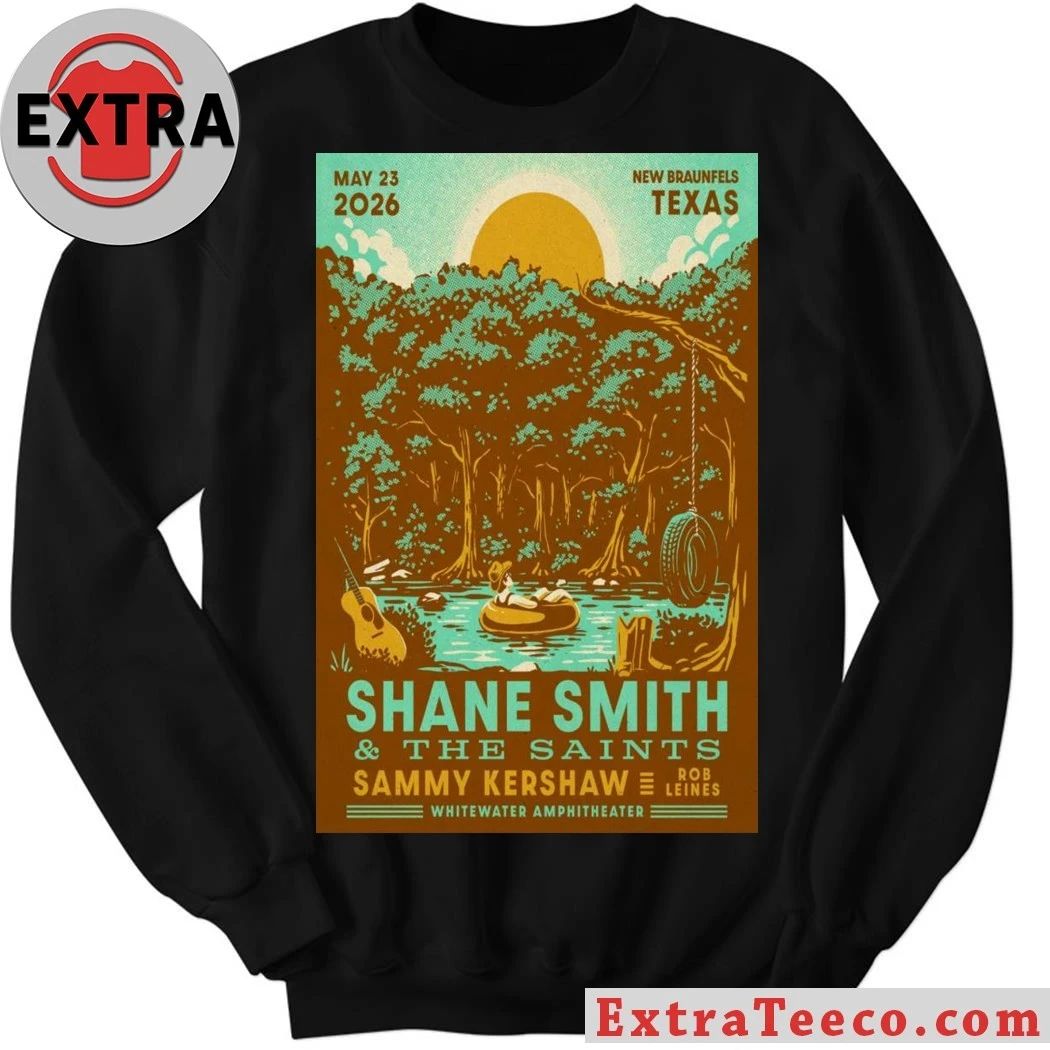 Shane Smith & The Saints May 23 2026 At Whitewater Amphitheater Show Poster Shirt