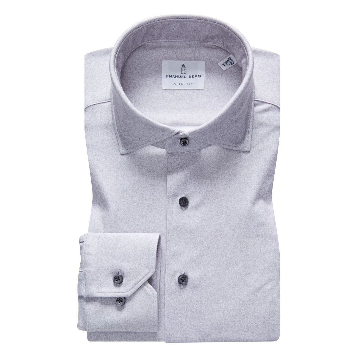 Emanuel Berg 4Flex Jersey Cotton Modern Fit Dress Shirt- Size: L/XL