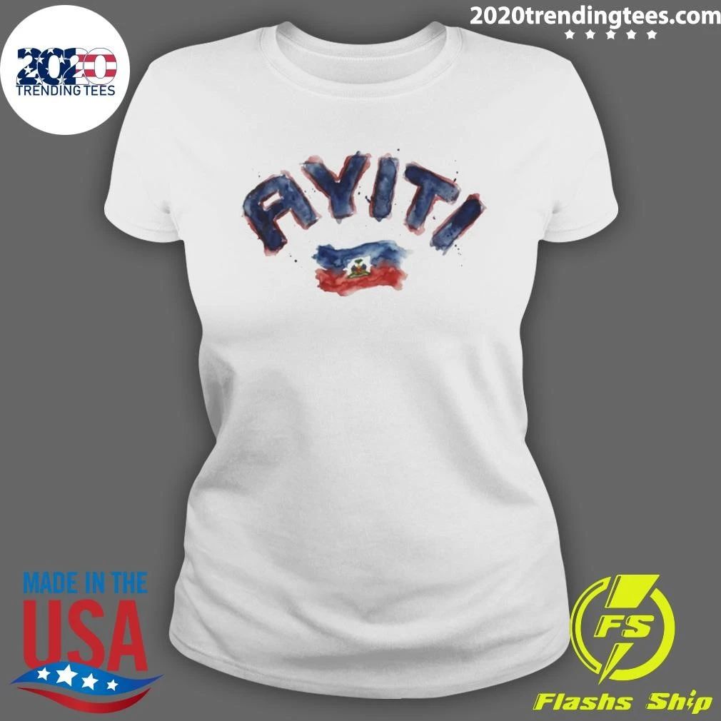 Ayiti Flag Script Haiti Pride shirt