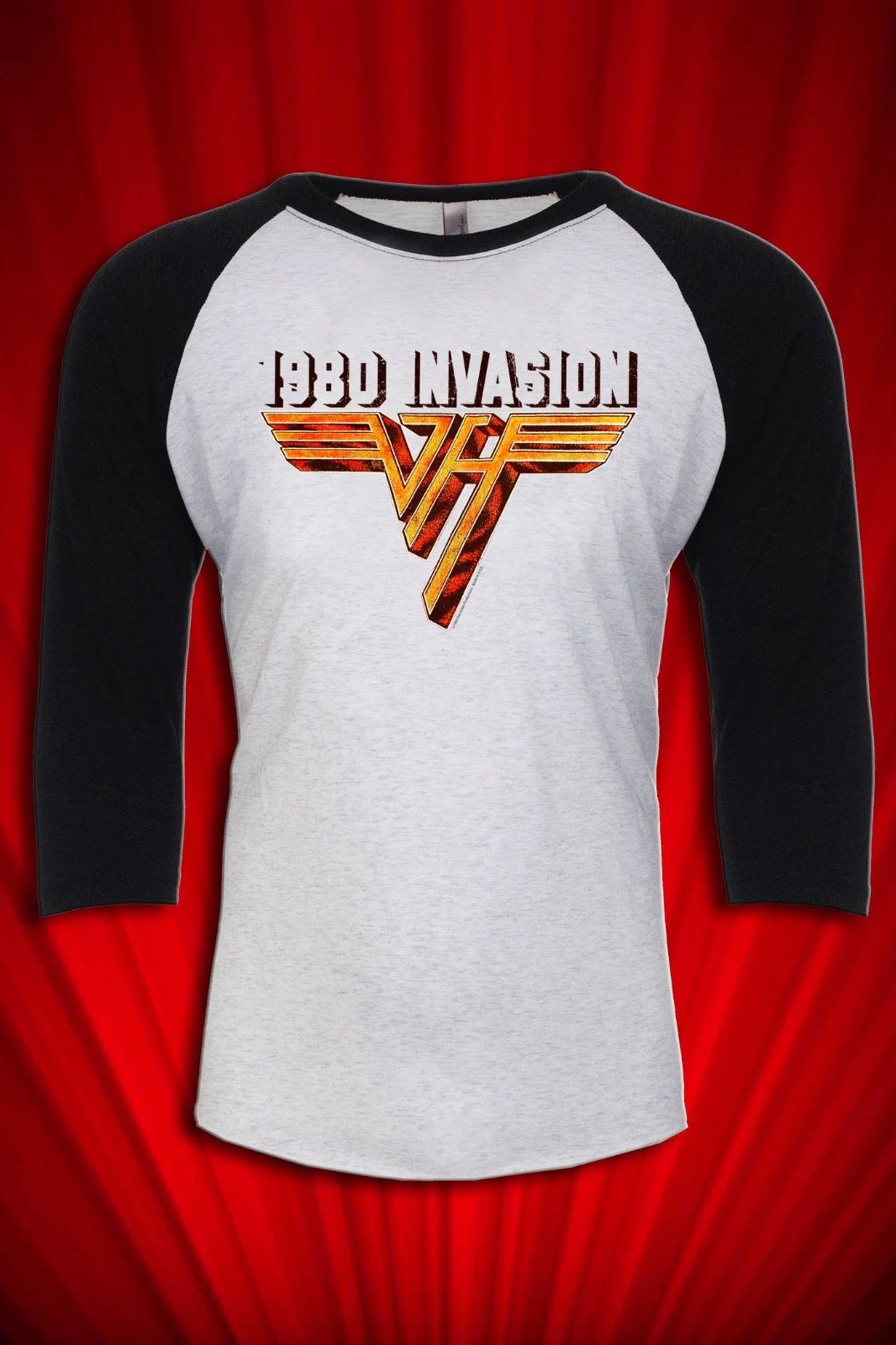 Invasion 1980 Tour Jersey Shirt Rock n Roll