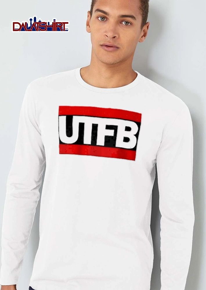 Utfb Bold White Lettering Red Black Horizontal Banner Flag shirt