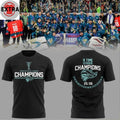 Belfast Giants Elite League Champions 2026 Hockey Champs Logo Two Sided Hoodie T-Shirt