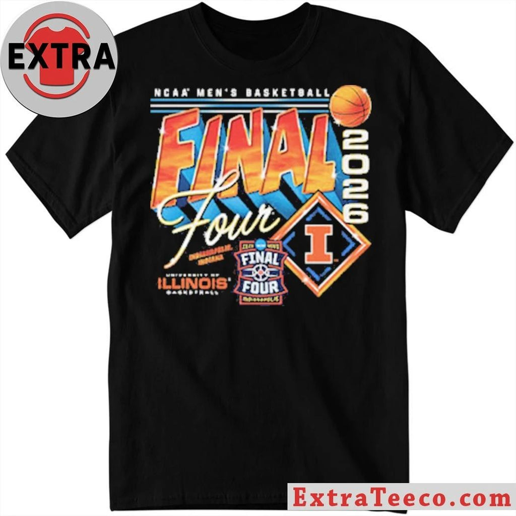 UIL M BLACK 2026 Men’s Basketball Final Four Logo T-Shirt- Top-Rated Gift for College Basketball Lovers