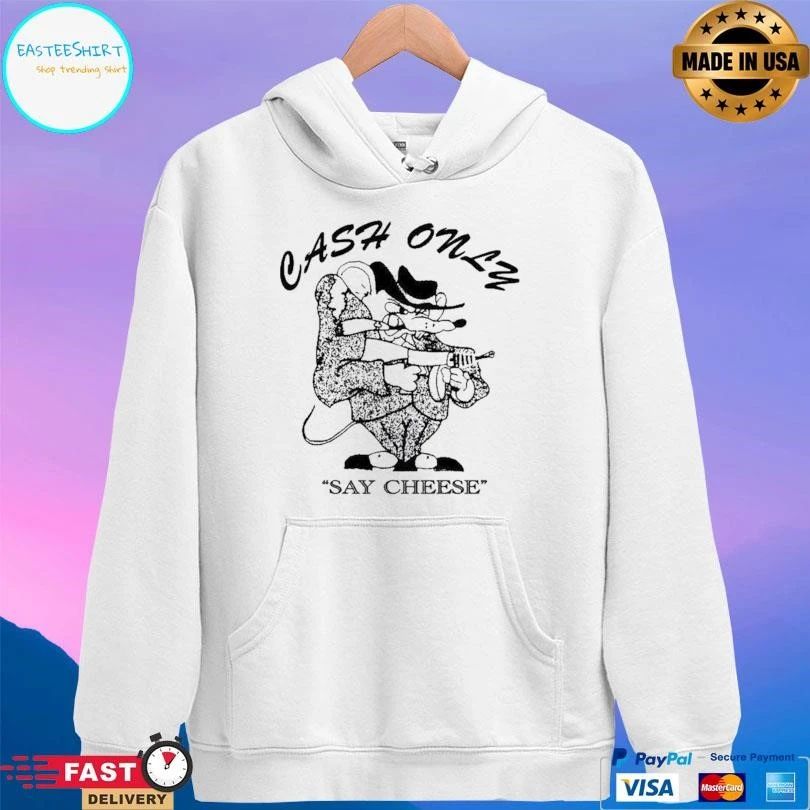 Cash Only Say Cheese Dist Mobster T-shirts