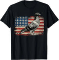 Pigeon Bird 4th of July USA Patriotic Gift  pigeon USA flag T-Shirt