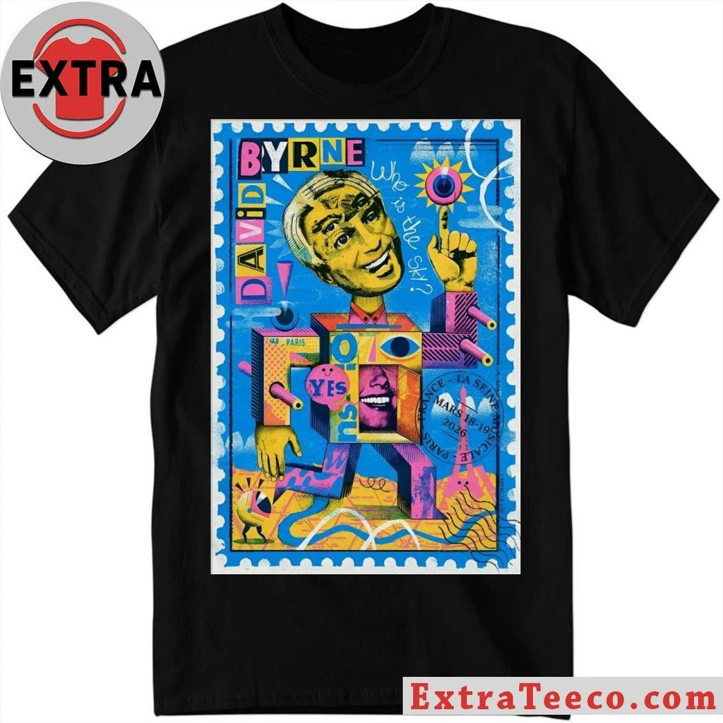 David Byrne Paris France March 18-19 2026 La Grande Seine Tour Poster Shirt
