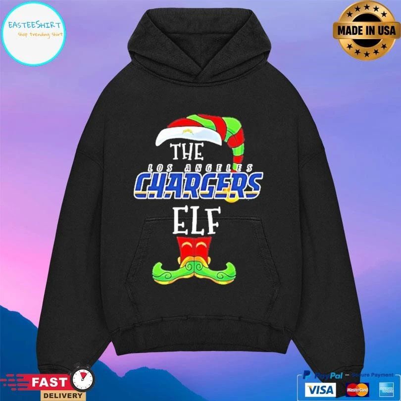 The Los Angeles Chargers Christmas Elf T-shirts