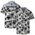 Chicago White Sox Team Logo Coconut Tree Hawaiian Shirt